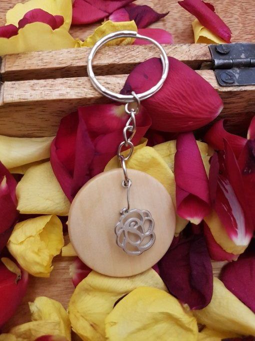 Porte-clefs boutons de rose