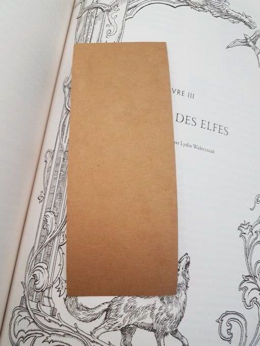 Marque-pages "Dragon celtique"- Papier brun